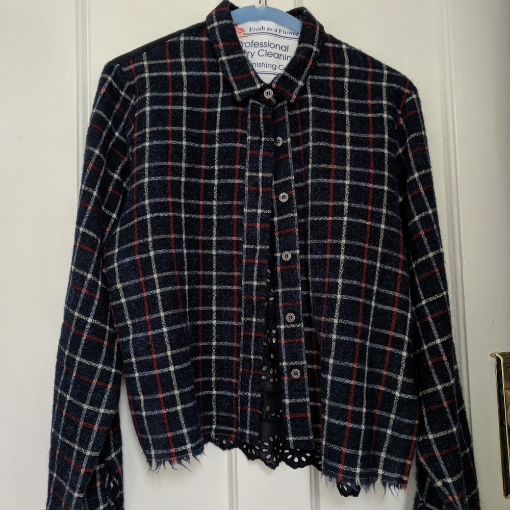 Light weight Plaid Button Down